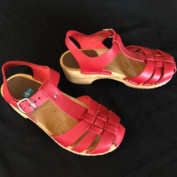 NWOT MIA Emily Clog Sandal red Sz 40 - Picture 4 of 14